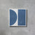 Blue Split Shift Two Tiles - Handmade